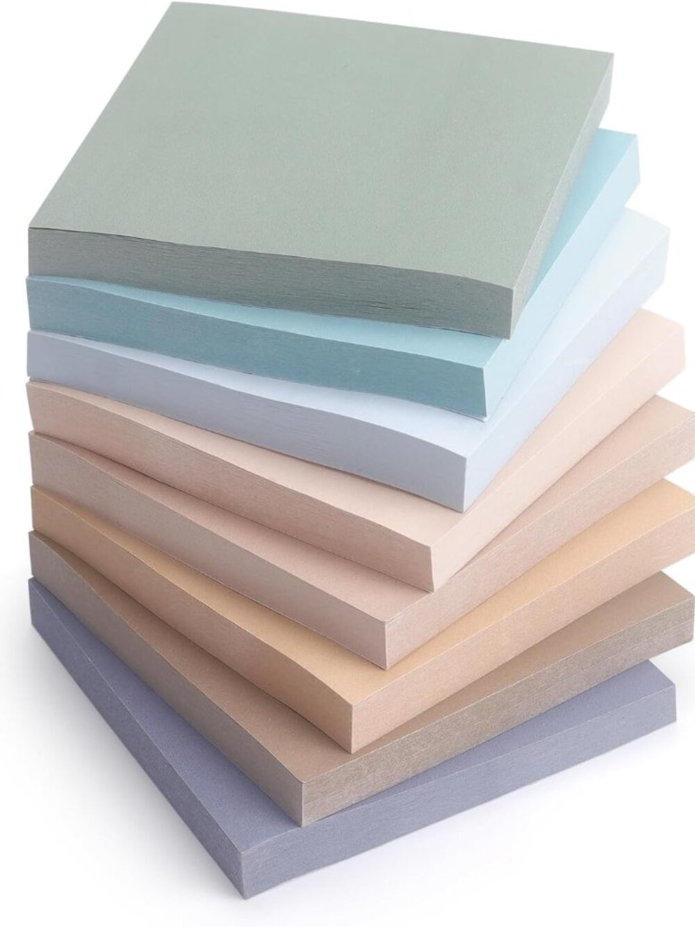 Sticky Notes, 3x3 Inch, 8Pads, Vintage Color, 80 Sheets/Pad
